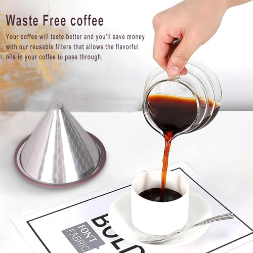 Compatible for Hario V60 & Chemex Pour Over Coffee Filters