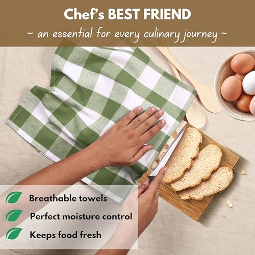 Buffalo Check Kitchen Dish Towels (12 Count)