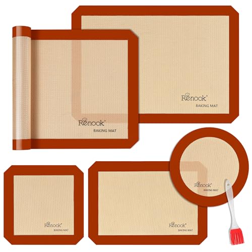 Silicone Baking Mat Set of 5 (5 Sq Ft)