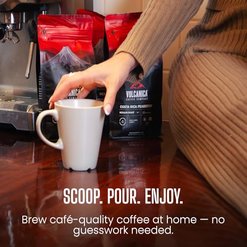 Volcanica Espresso Beans Decaf Coffee (16 Ounce)