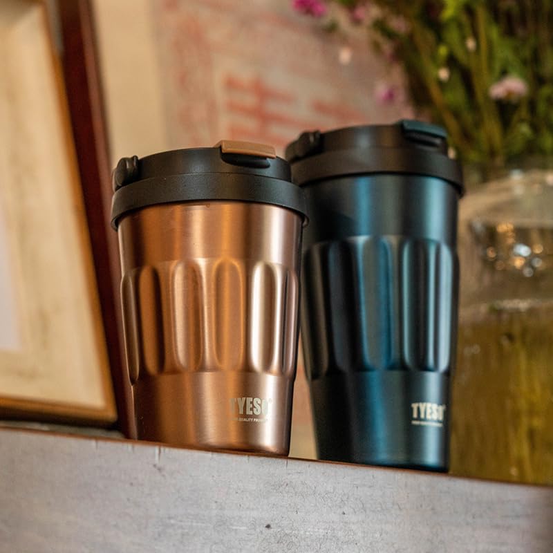 Stainless Steel Portable Tumbler with Flip Lid