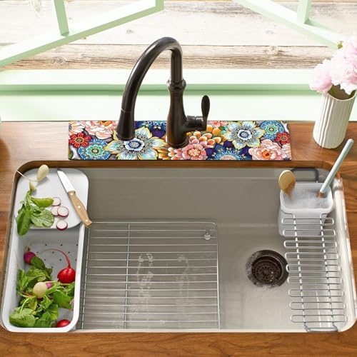 19.5" x 12" Dish Drying Mat & 24" x 5.5" Sink Splash Guard