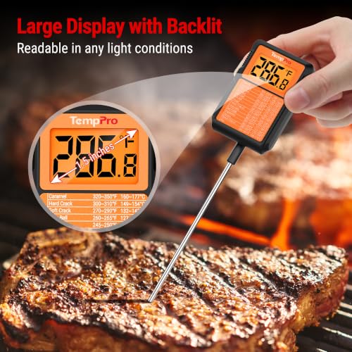 TempDip 1 Sec Digital Candy Thermometer with Pot Clip