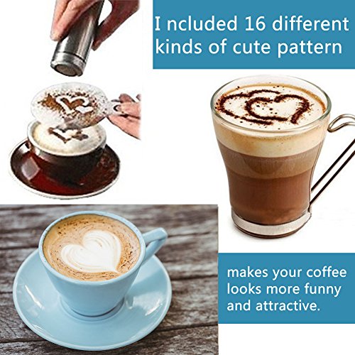 16PCS Coffee Stencils (16 Count)