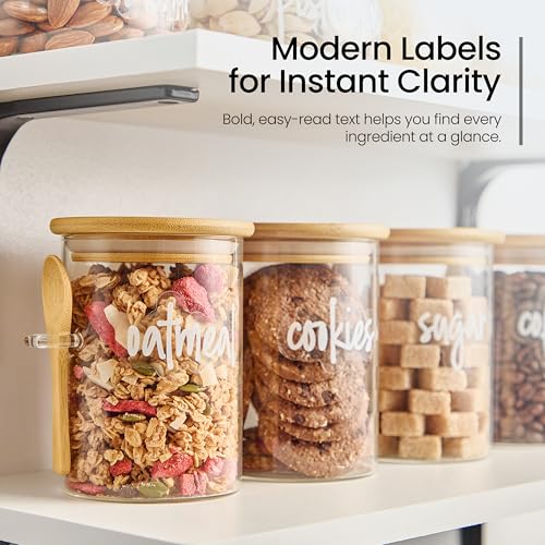Glass Food Storage Containers with Lids (4 Count)