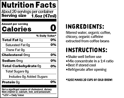 Organic Liquid Coffee Concentrate (32 Fl Oz)