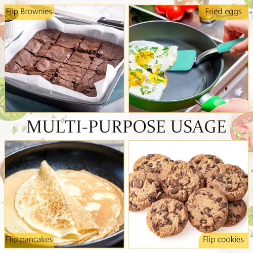 2 Pcs Mini Silicone Cookie Brownie Spatula (2 Count)