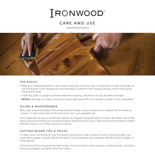 Large End Grain Prep Station Acacia Wood Cutting Board