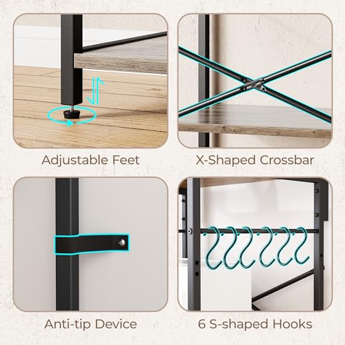 Kitchen Bakers Rack with Power Outlet