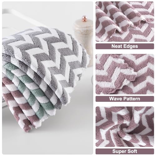 12 Pack Irregular Waves Kitchen Dish Cloths (12 Count)