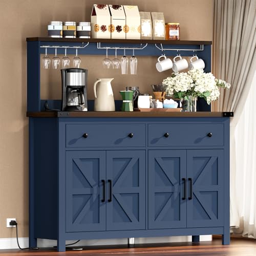 Hutch Storage Buffet Cabinet with Drawers