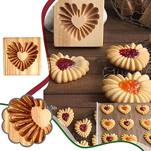 Wooden Cookie Biscuit Mold