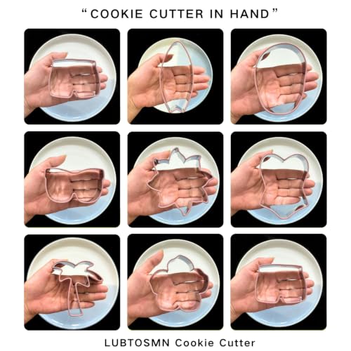 9 Piece Summer Cookie Cutters Set