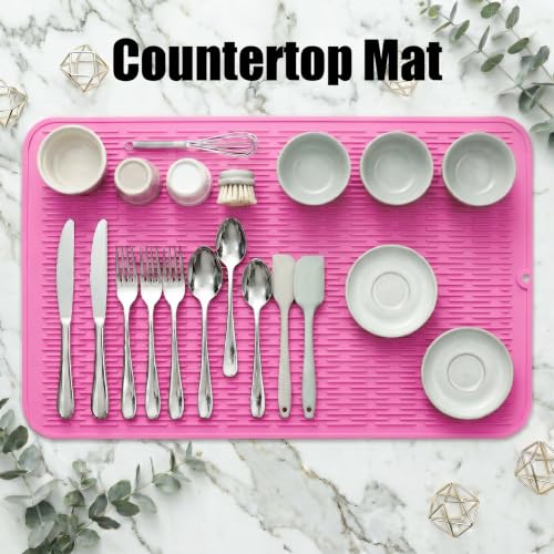 Silicone Dish Drying Mat for Multiple Usage