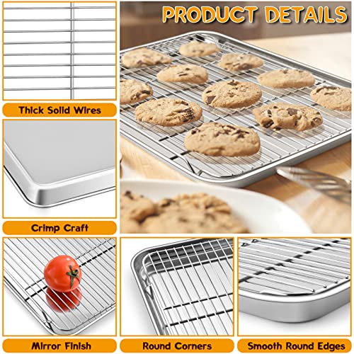 17.5 Inch Baking Sheet with Rack Set
