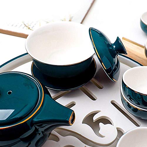 Tea Sets Tea Cup Teapot Set With Tray And Gift Box 11 Piece Porcelain Kung Fu Tea Set For 8 Persons Home And Gift Use For Household
