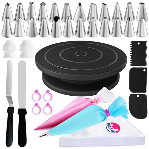 88 pc Cake Decorating Kit & Cake Turntable (88 Count)