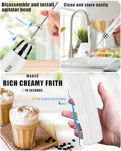 Handheld Milk Frother Wand for Coffee