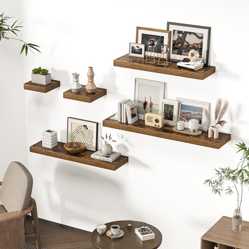 Square Floating Shelves for Wall (3 Count)
