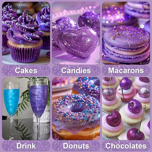 Purple Edible Glitter