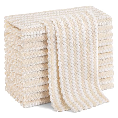 12 Pack Coral Velvet Dish Cloths (12 Count)