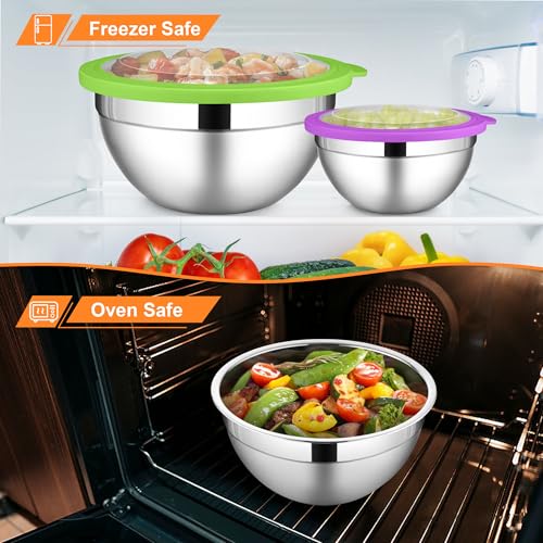 Mixing Bowls with Visible Lid Sets (12 Count)