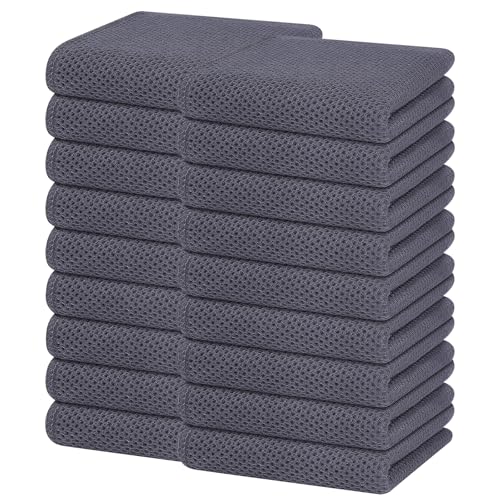 100% Cotton Waffle Weave Kitchen Dish Towels 18 (18 Count)