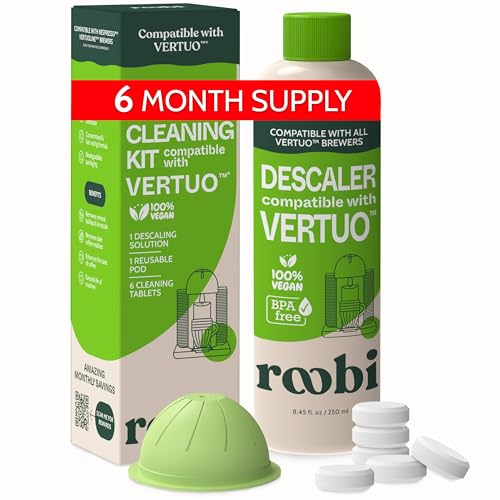 Nespresso Compatible Vertuo Cleaning & Descaling Kit (8.45 Fl Oz)