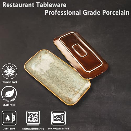 Ceramic Dinner Plates Dish Set (4 Count)