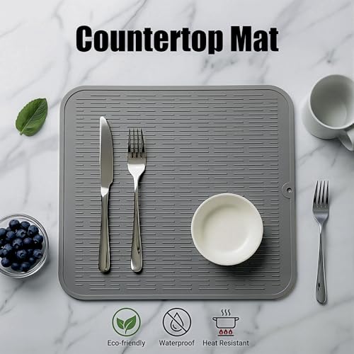 Silicone Dish Drying Mat for Multiple Usage