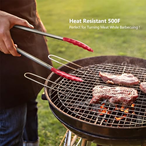 5 Piece Silicone Spatulas Set with Tongs (5 Count)