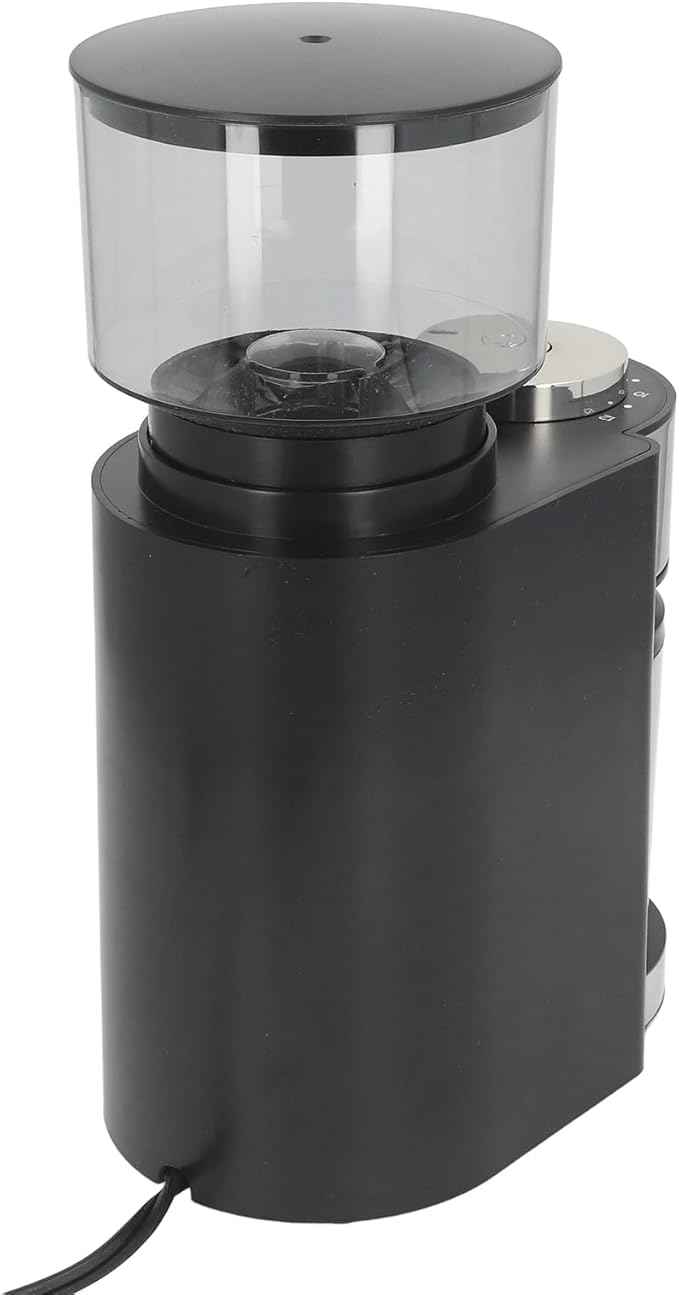 Home Kitchen Steel Blades Coffee Grinder with 25 Grind Setting Blower for Pot Siphon Pot French Press Pour Over Pot Coffee Bean Grinder 150W Electric Burr (US Plug 110V)