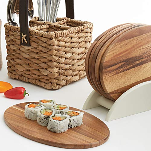 Woodard & Charles 6 Acacia Wood Serving Boards w