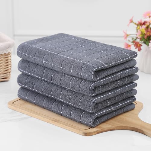 100% Cotton Terry Kitchen Towels (4 Count)