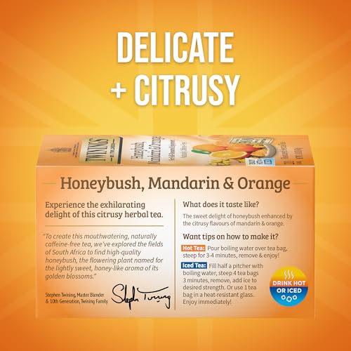 Honeybush Mandarin & Orange Herbal Tea Bags (120 Count)