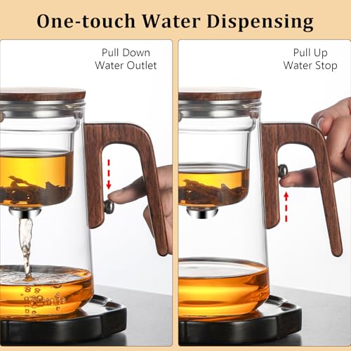 800ml Enchanted Glass Teapot with Strainer