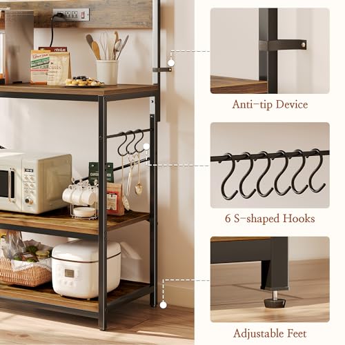 Bakers Rack with Power Outlets