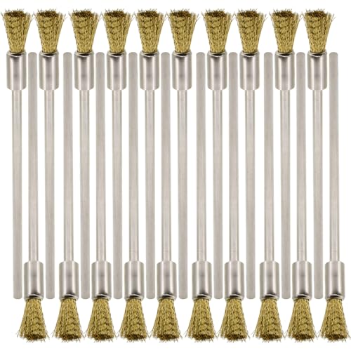 20PCS Brass Wire Brushes with Extended Handle