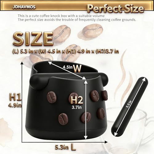 5 Inch Espresso Knock Box