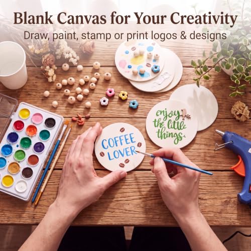 600 Pcs Round Cardboard Coasters Bulk