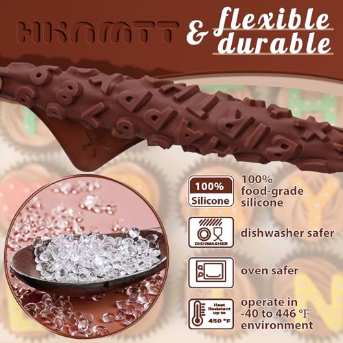 Letter Molds Silicone for Chocolate 2PCS (2 Count)