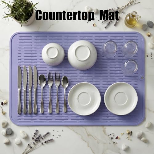 Silicone Dish Drying Mat for Multiple Usage