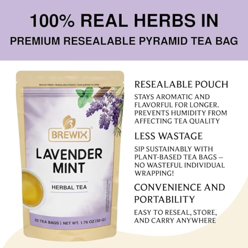 Lavender Mint Evening Blend Herbal Tea (25 Count)