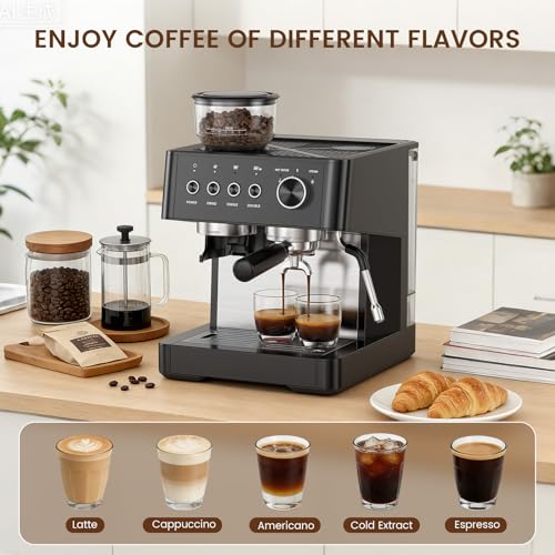 20 Bar Espresso Machine with Grinder