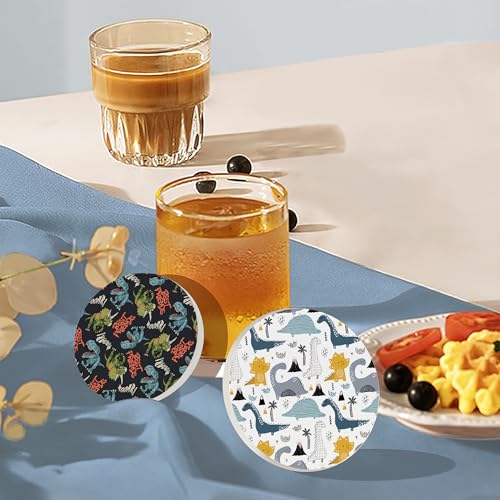 Drink Coasters Set of 6 with Holder