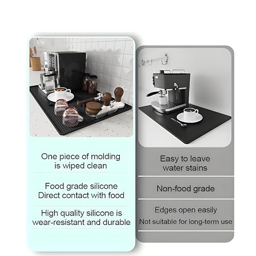 Silicone Coffee Mat with a removable Tamping Mat for Ninja Luxe Cafe Accessories