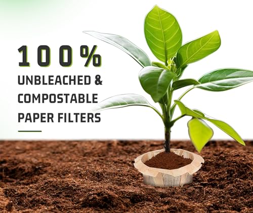Disposable K Cup Coffee Filters 400 Natural Paper Liners No Lids