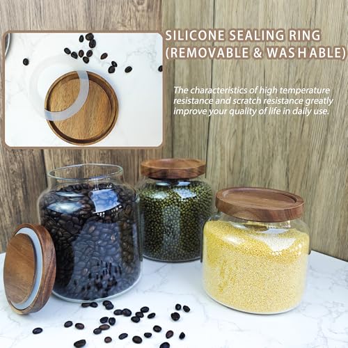 1PC Glass Storage Jars with Airtight Lids
