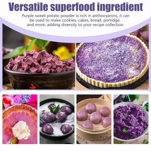 Purple Sweet Potato Powder 8 Oz (8 Ounce)