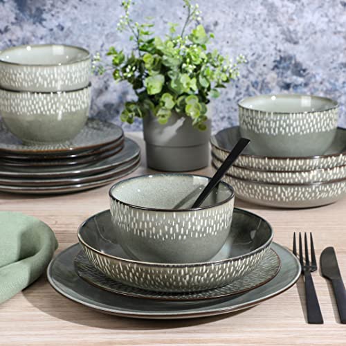 Matisse 16 Piece Double Bowl Dinnerware Set